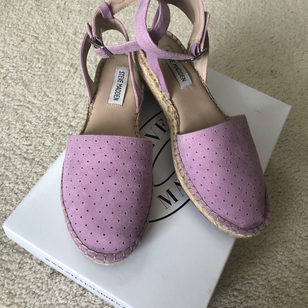 Steve Madden Lilac Suede Espadrilles 7.5